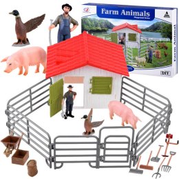 Zestaw farma stodoła figurki zwierząt ZA4297A