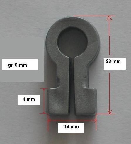 Haczyk zaczep OMEGA do mocowania siatki