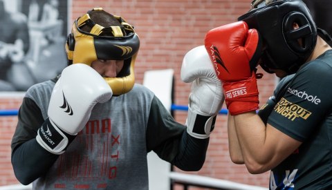 Rękawice bokserskie CRAB - skóra naturalna