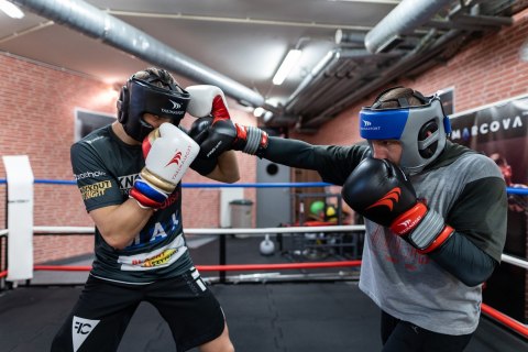 Rękawice bokserskie skóra naturalna PRO SPIDER