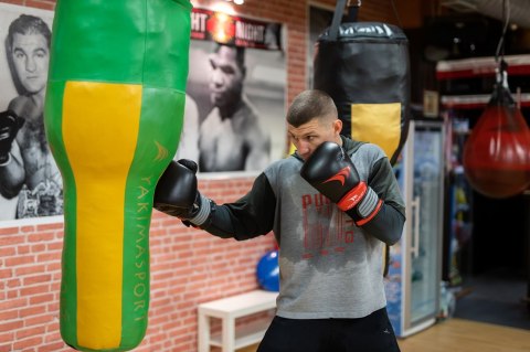 Rękawice bokserskie skóra naturalna PRO SPIDER