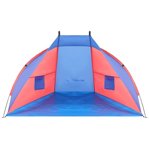 NAMIOT OSŁONA PLAŻOWA SUN 200x100x105cm NIEBIESKO-CZERWONA ENERO CAMP