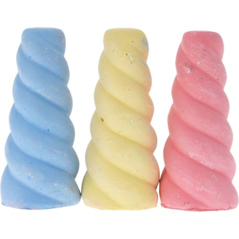 KREDA CHODNIKOWA JEDNOROŻEC Z EFEKTEM BROKATU 3 SZT