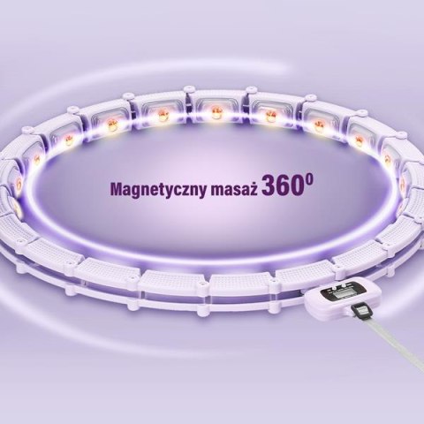 HMS HHM14 HULA HOP VIOLET Z MAGNESAMI I OBCIĄŻNIKIEM + LICZNIK HMS