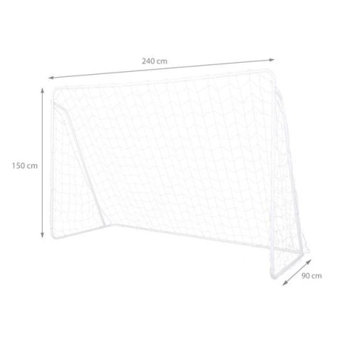 NILS BR240P 2w1 BRAMKA Z SIATKĄ I PANELEM DO CELOWANIA 240x150cm NILS