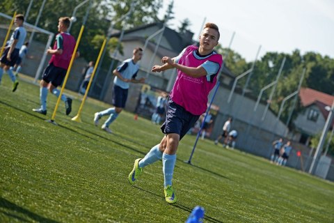 Znacznik piłkarski fioletowy, oznacznik