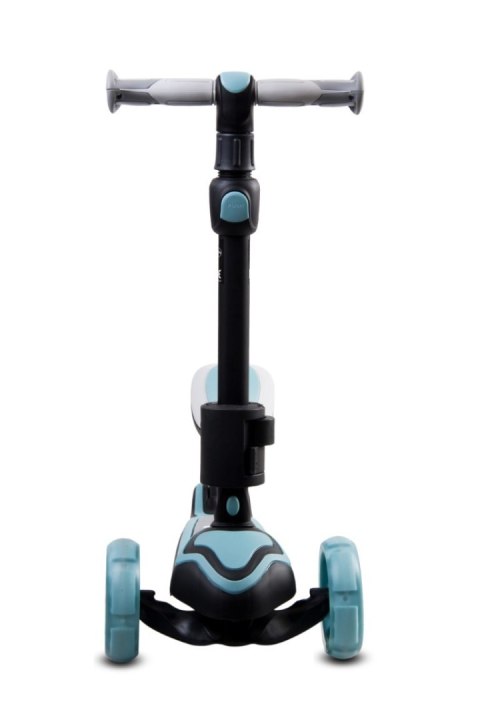 Rowerek biegowy hulajnoga deskorolka Flash 3 w 1 z kołami LED - pastelowy niebieski