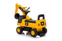 Jeździk pchacz chodzik KOPARKA kołowa CAT dla dziecka żółty, 50(73)x28x42(46)cm