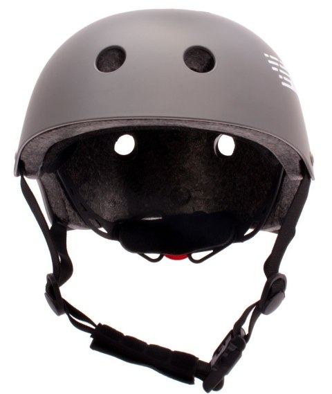 Kask rowerowy dla dzieci TRACKER - Love 2 RIDE, rozm. S, 50-54 cm z lampką LED i klipsem magnetycznym Graphite