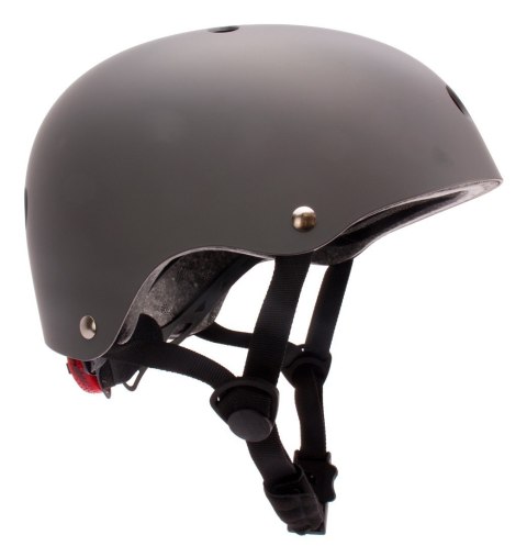 Kask rowerowy dla dzieci TRACKER - Love 2 RIDE, rozm. S, 50-54 cm z lampką LED i klipsem magnetycznym Graphite