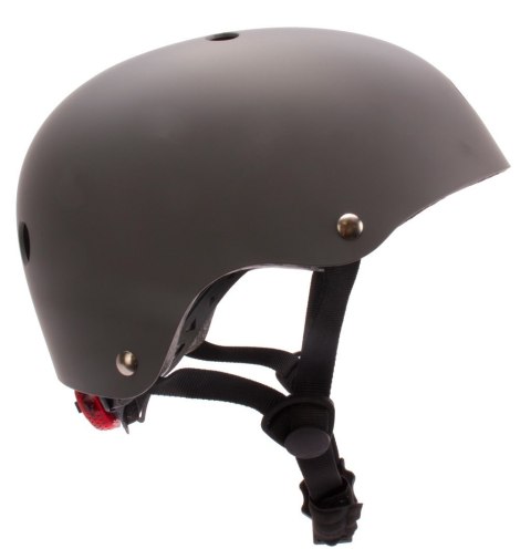 Kask rowerowy dla dzieci TRACKER - Love 2 RIDE, rozm. S, 50-54 cm z lampką LED i klipsem magnetycznym Graphite