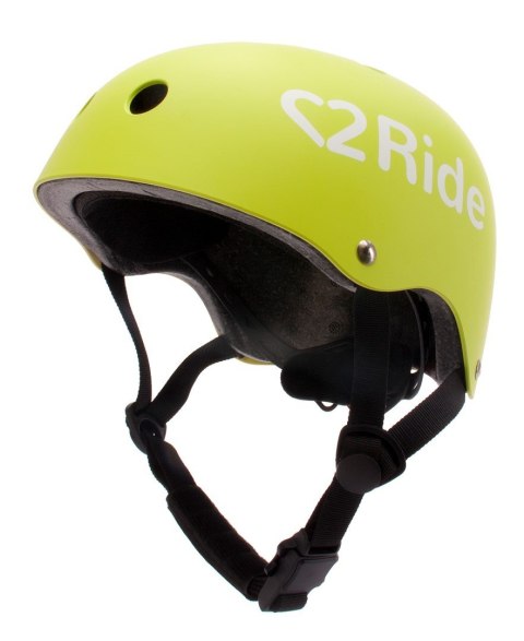 Kask rowerowy dla dzieci TRACKER - Love 2 RIDE, rozm. S, 50-54 cm z lampką LED i klipsem magnetycznym Lime