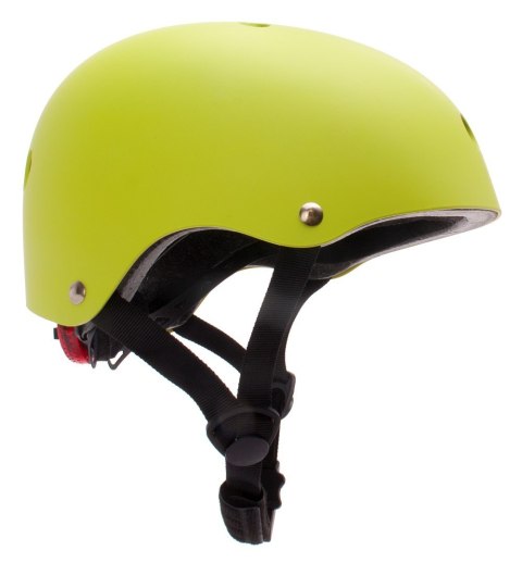 Kask rowerowy dla dzieci TRACKER - Love 2 RIDE, rozm. S, 50-54 cm z lampką LED i klipsem magnetycznym Lime