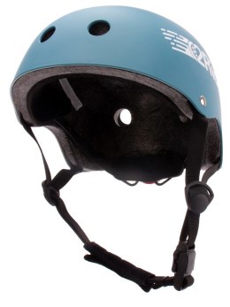 Kask rowerowy dla dzieci TRACKER - Love 2 RIDE, rozm. S, 50-54 cm z lampką LED i klipsem magnetycznym Steel