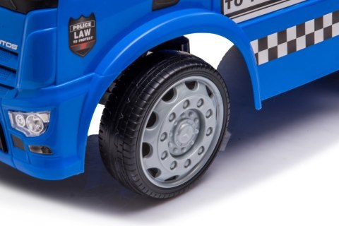 Pojazd jeździk dla dziecka na roczek, pchacz Mercedes Antos Policja dźwięki niebieski