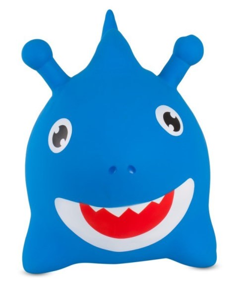 Skoczek gumowy dla dzieci REKIN BABY SHARK 62 cm niebieski do skakania z pompką