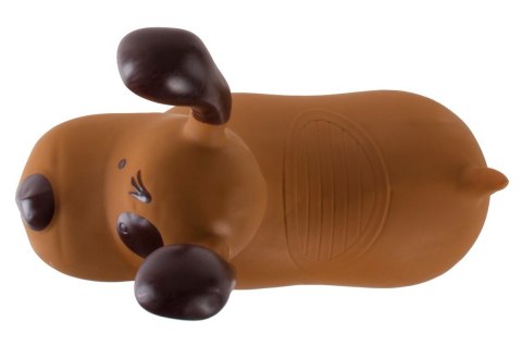 Skoczek gumowy dla dzieci REKSIO 60 cm brązowy do skakania z pompką