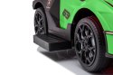 Jeździk chodzik dla dzieci na roczek Lamborghini Essenza SCV12 z pchaczem, obejmą i podnóżkami, zielony