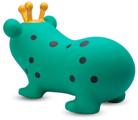 Skoczek gumowy dla dzieci ŻABA 55 cm zielony do skakania z pompką