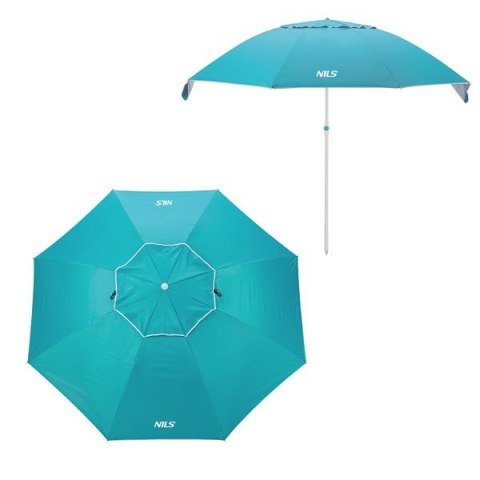 NILS NC7822 TURKUSOWY PARASOL PLAŻOWY XL 220 CM NILS
