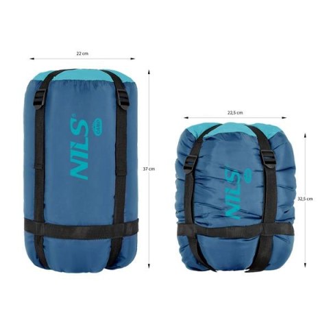 NILS CAMP NC2008 NIEBIESKO-BŁĘKITNY ŚPIWÓR ROZM. L NILS CAMP