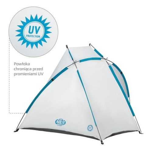 NILS NC3039 SZARY NAMIOT PLAŻOWY PODŁOGA NILS