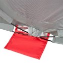 NILS NC3142 CZERWONO-SZARY NAMIOT PLAŻOWY SAMOROZKŁADAJĄCY PODŁOGA NILS