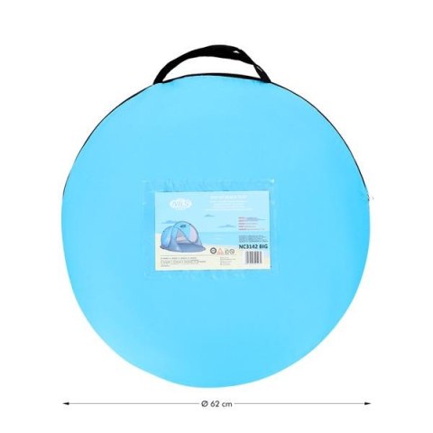 NILS NC3143 NIEBIESKI NAMIOT PLAŻOWY SAMOROZKŁADAJĄCY PODŁOGA NILS