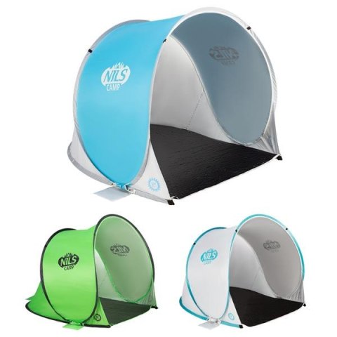 NILS NC3173 NIEBIESKO-SZARY NAMIOT PLAŻOWY SAMOROZKŁADAJĄCY PODŁOGA NILS