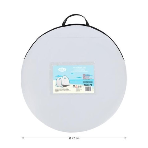 NILS NC3173 SZARO-TURKUSOWY NAMIOT PLAŻOWY SAMOROZKŁADAJĄCY PODŁOGA NILS