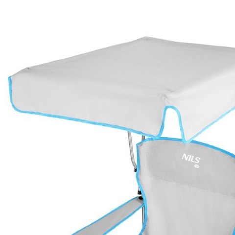 NILS CAMP NC3087 SZARE KRZESŁO TURYSTYCZNE Z DASZKIEM NILS CAMP