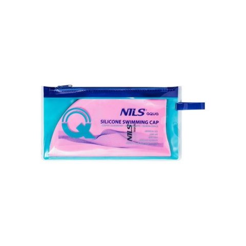 NILS AQUA NQC JEDNOKOLOROWY PK02 JASNORÓŻOWY CZEPEK SILIKONOWY NILS AQUA
