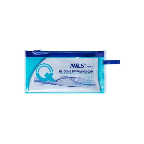 NILS AQUA NQC JEDNOKOLOROWY SL01 SZARY CZEPEK SILIKONOWY NILS AQUA