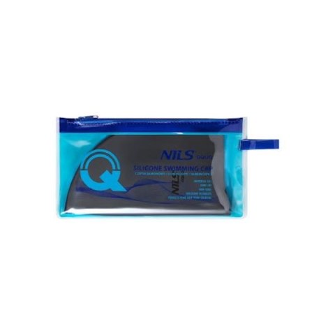 NILS AQUA NQC JEDNOKOLOROWY SL02 CIEMNOSZARY CZEPEK SILIKONOWY NILS AQUA