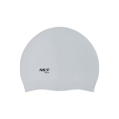 NILS AQUA NQC JEDNOKOLOROWY SZARY CZEPEK SILIKONOWY DOTS NILS AQUA