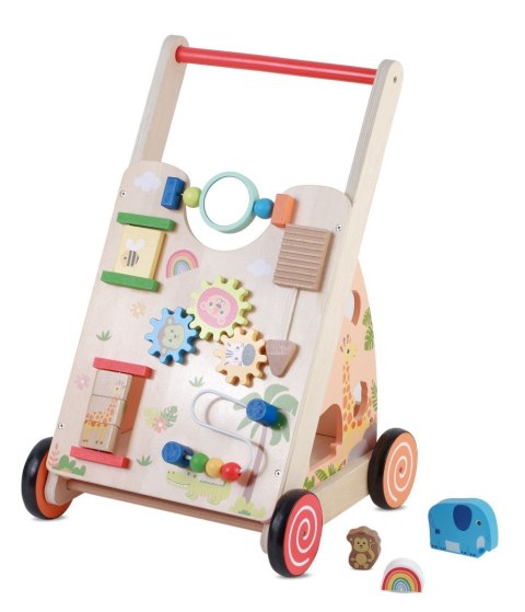 Pchacz jeździk dla dziecka drewniany chodzik interaktywny GIGANT XXL 55 cm