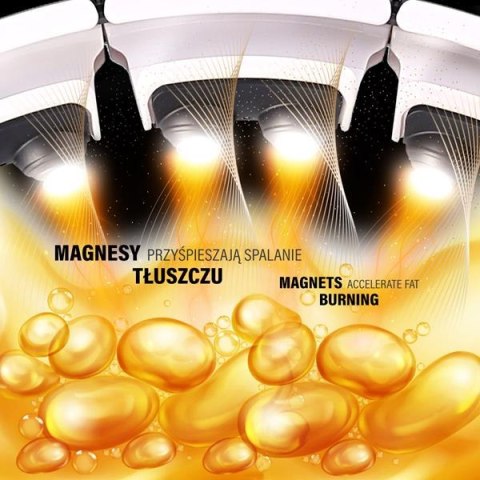 HMS ZESTAW HULA HOP MAGNETYCZNY WHITE HHM16 Z LICZNIKIEM HMS + PAS WYSZCZUPLAJĄCY BR163 BLACK