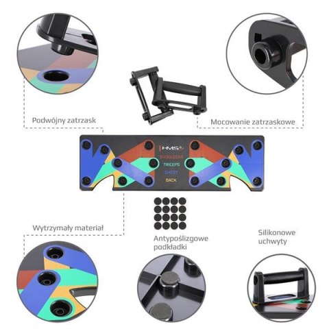 HMS PU10 BLACK WIELOFUNKCYJNA DESKA DO POMPEK HMS