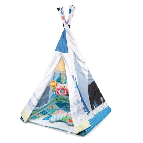 Mata edukacyjna dla niemowląt Namiot Tipi 2w1 Zwierzątka 82x82x140 cm