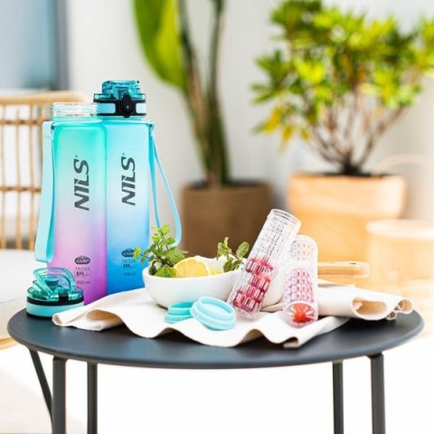 NILS CAMP NCD04 BUTELKA ZIELONO-RÓŻOWA TRITANOWA NILS CAMP