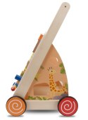 Pchacz jeździk dla dziecka drewniany chodzik interaktywny GIGANT XXL 55 cm
