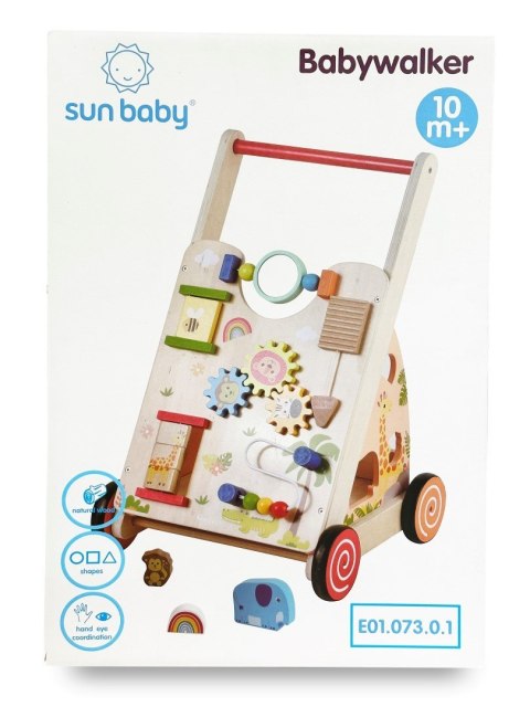 Pchacz jeździk dla dziecka drewniany chodzik interaktywny GIGANT XXL 55 cm