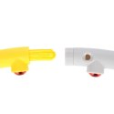 HMS HHP005 GREY-YELLOW HULA HOP MASUJĄCY Z MAGNESAMI 85CM HMS