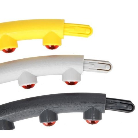 HMS HHP005 GREY-YELLOW HULA HOP MASUJĄCY Z MAGNESAMI 85CM HMS