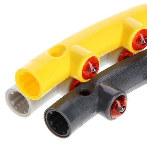 HMS HHP005 GREY-YELLOW HULA HOP MASUJĄCY Z MAGNESAMI 85CM HMS