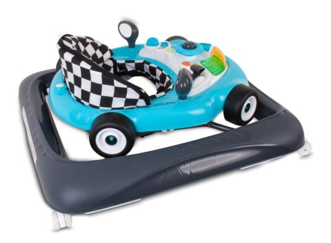 Chodzik wyścigówka - turkusowo czarny