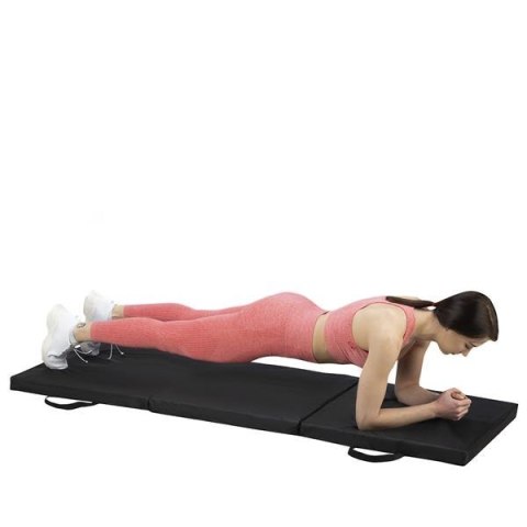 HMS PREMIUM MGS02 BLACK MATERAC GIMNASTYCZNY SKŁADANY 1800x600MM HMS PREMIUM