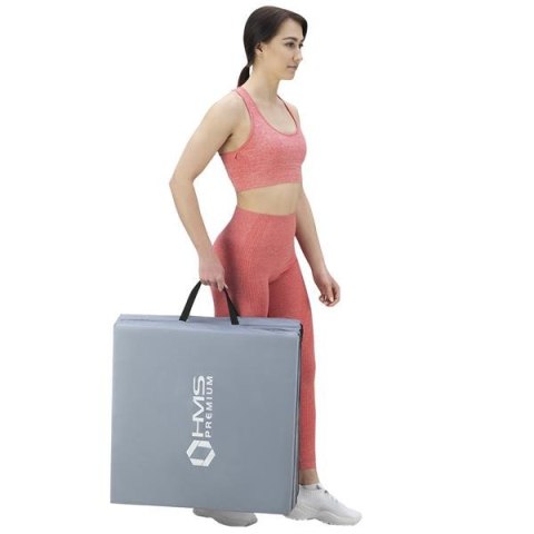 HMS PREMIUM MGS02 GREY MATERAC GIMNASTYCZNY SKŁADANY 1800x600MM HMS PREMIUM