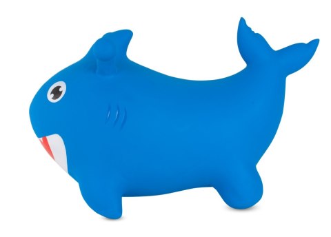 Skoczek gumowy dla dzieci REKIN BABY SHARK 62 cm niebieski do skakania z pompką