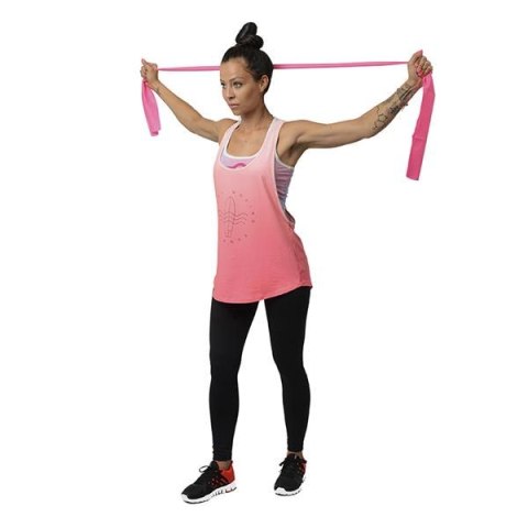 HMS TP01 PINK 0.7 x 120 x 1200 MM TAŚMA PILATES HMS